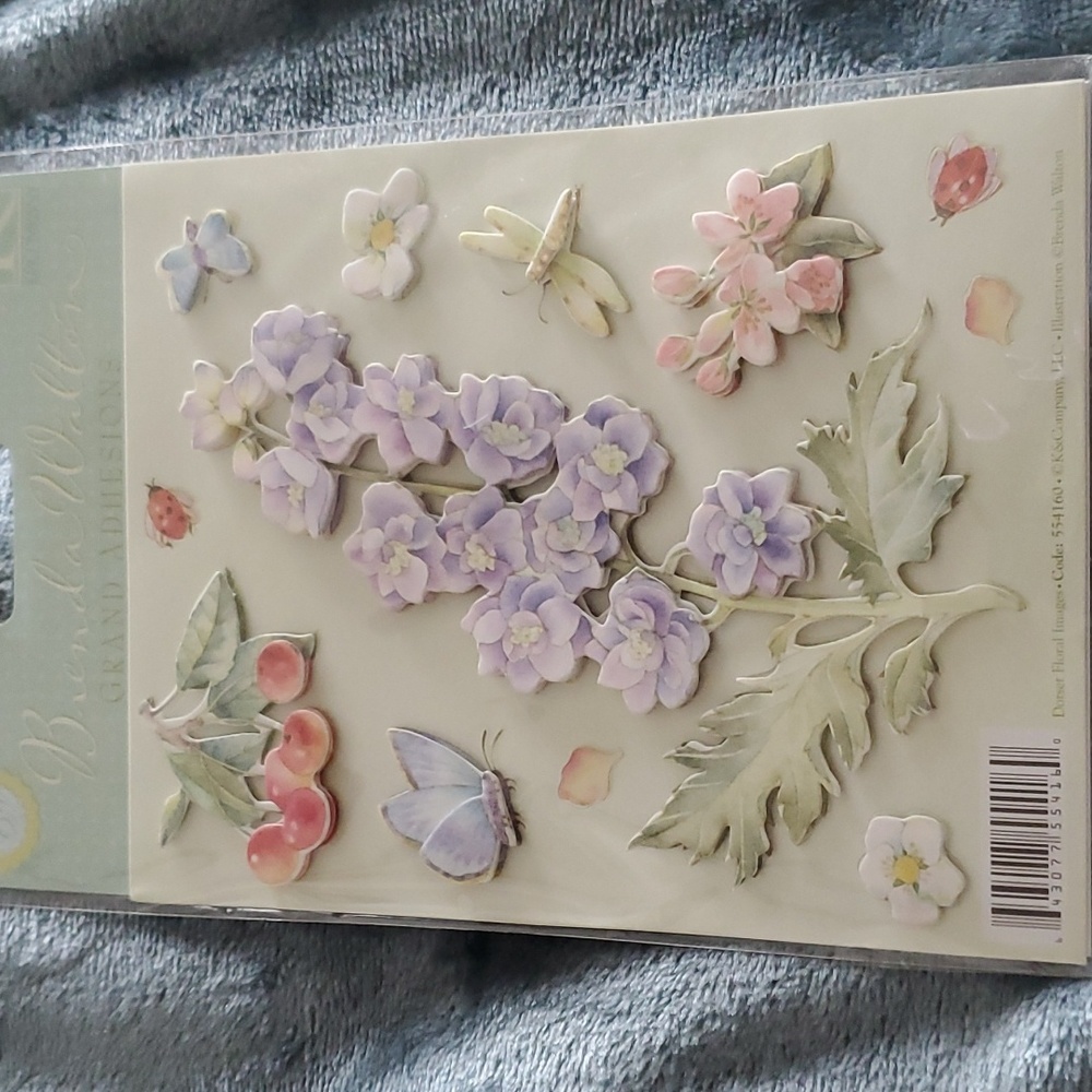Flower Flowers Stickers Embellishment Bundle Scrapbooking - Picture 7 of 7